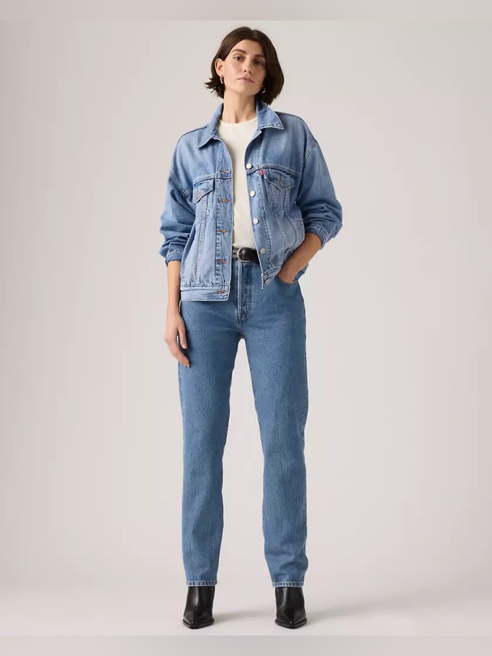 Levi’s Premium Jeans Womens 26 501 Original Fit High Rise Button Fly Straight